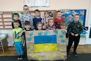 Solidarni z Ukrainą w I rocznicę wybuchu wojny na Ukrainie.